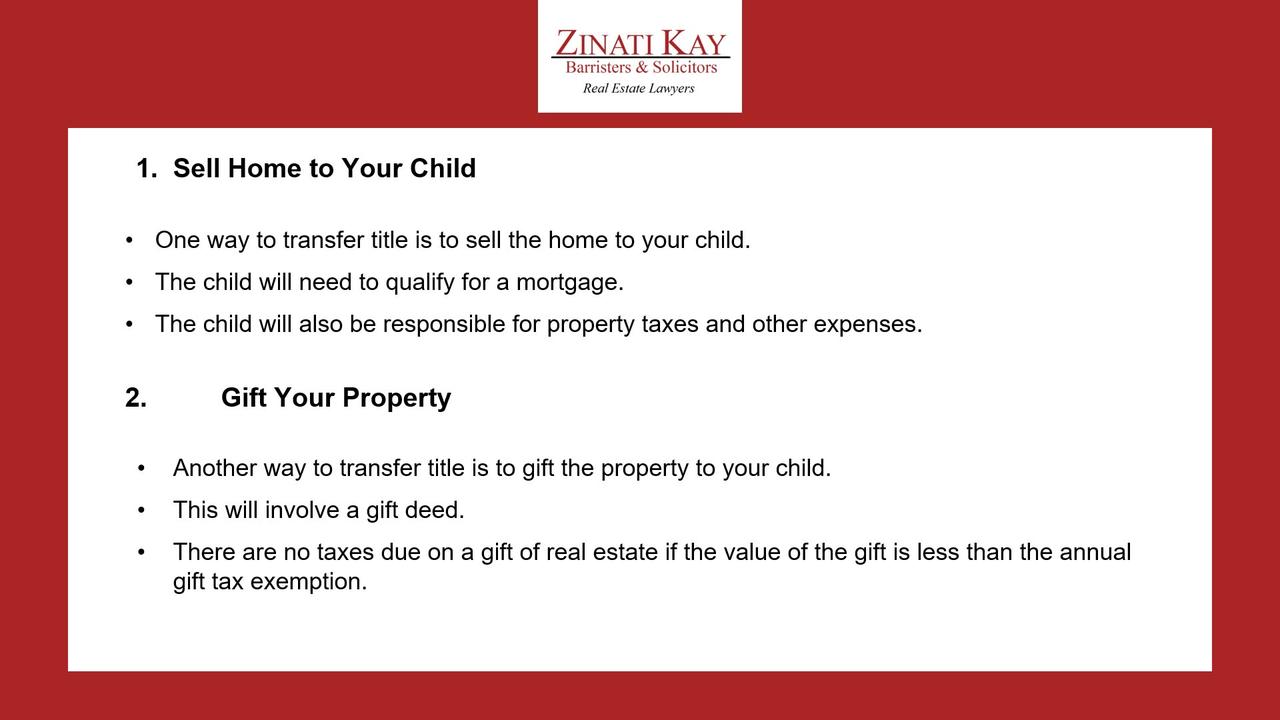 How to Transfer Real Estate Title from Parent to One News Page VIDEO