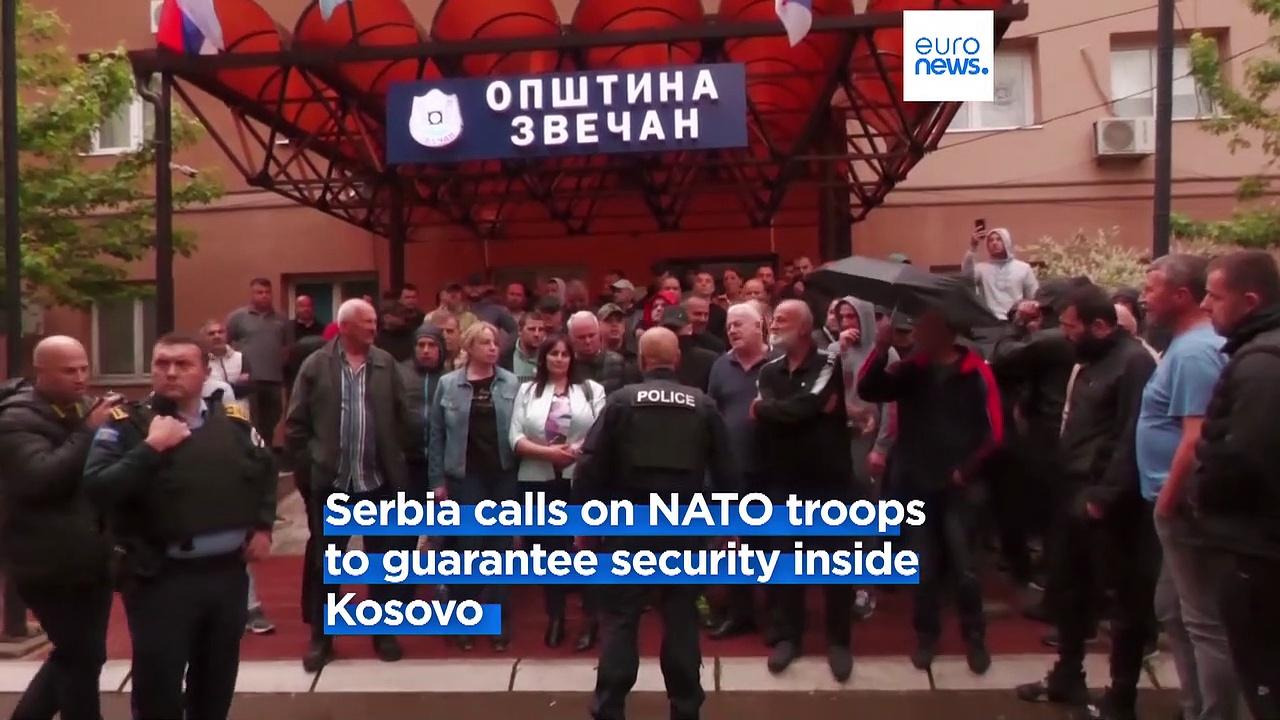 Serbia calls on NATO-led forces to guarantee security inside Kosovo