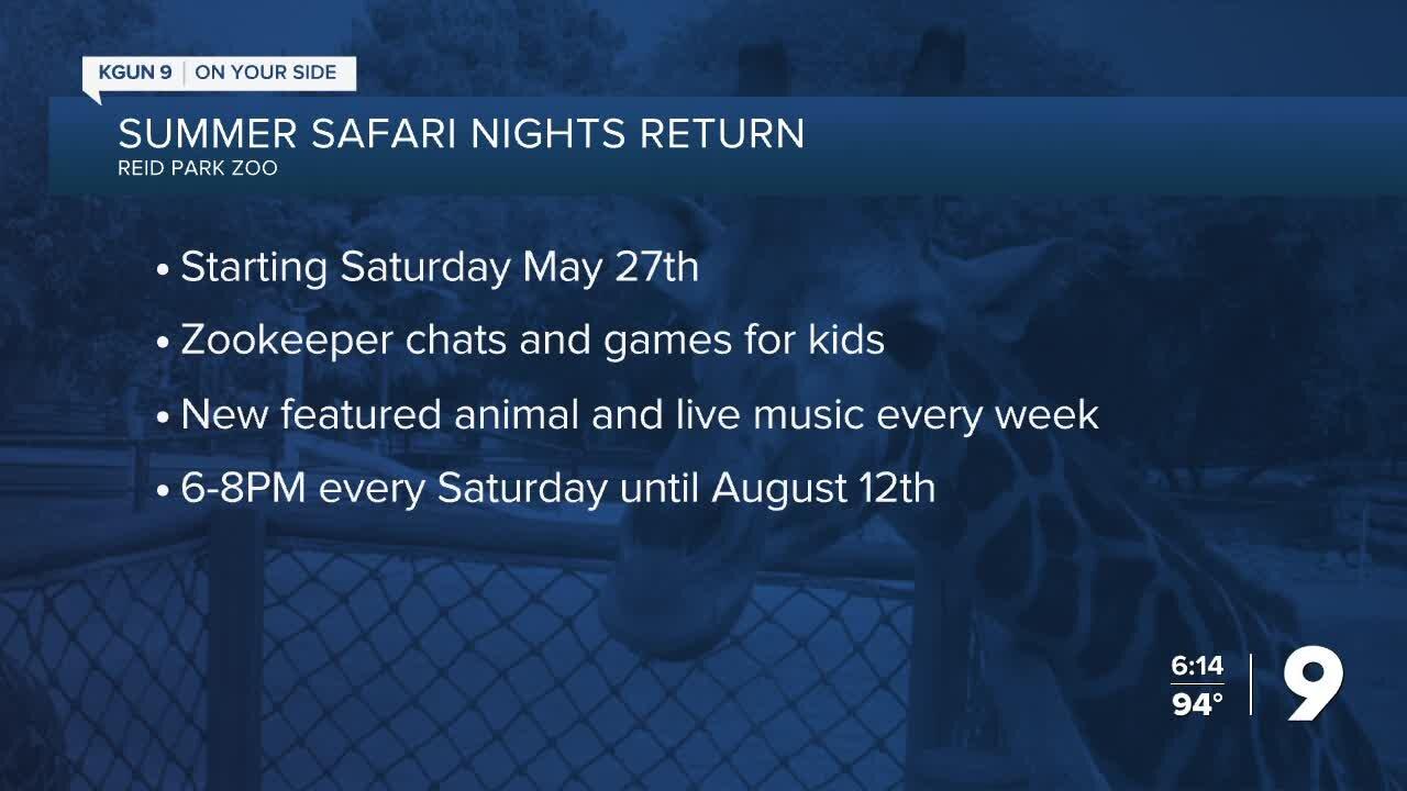 Summer Safari Nights return to Reid Park Zoo