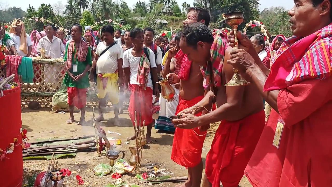 During Puja Baba  Garia 🙏 Joy Baba Garia 🙏 JAMATIA HODA