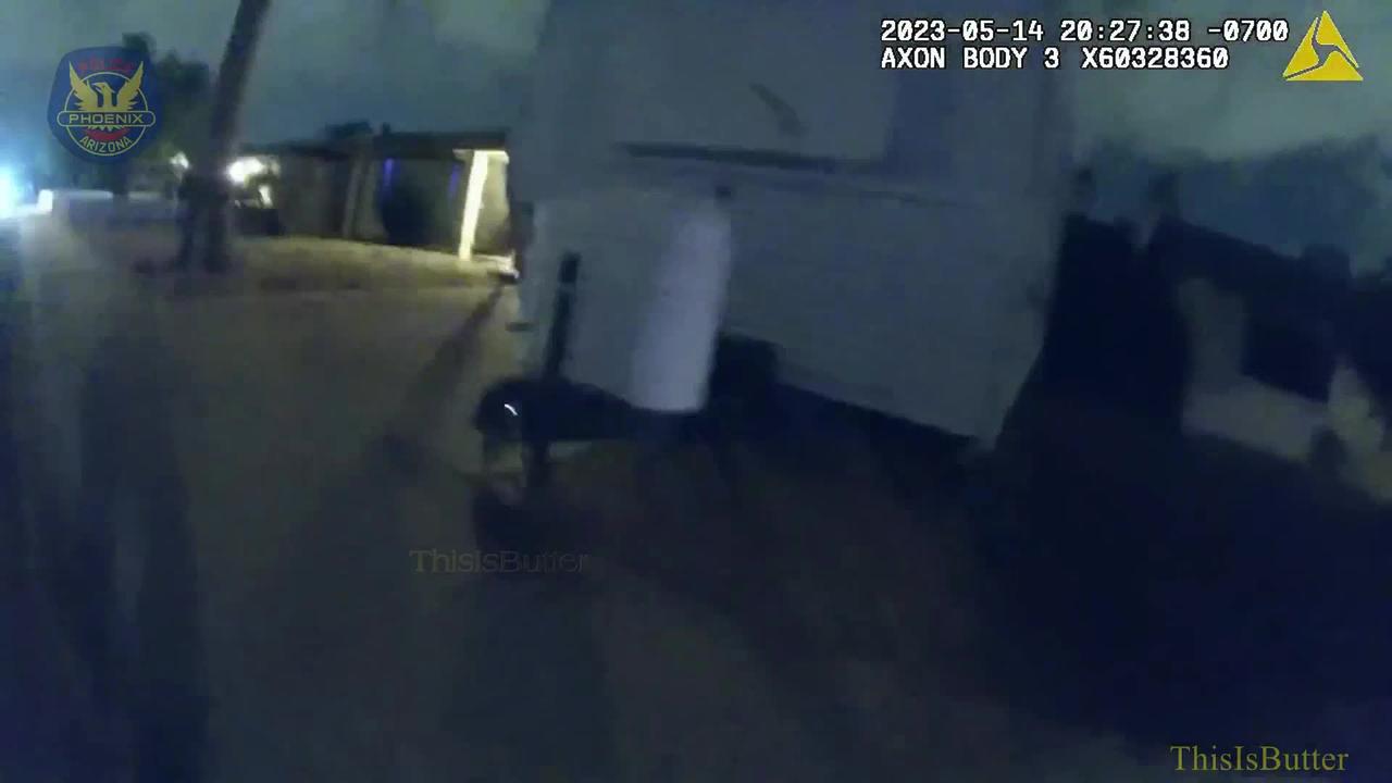 Phoenix police release bodycam video showing projectile shot at shooting suspect