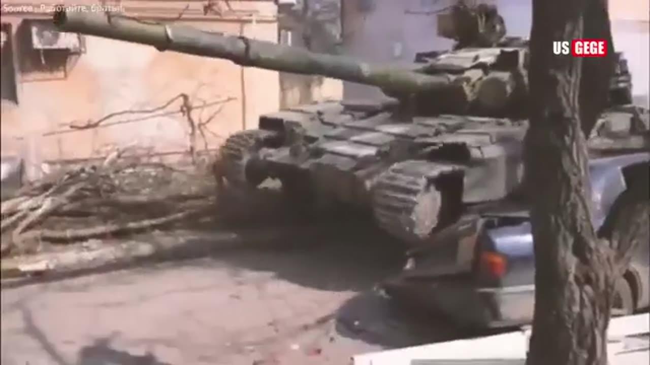 FOOTAGE Ukraine troops siege and destroy Russian Wagner Group fighters near town Bakhmut.