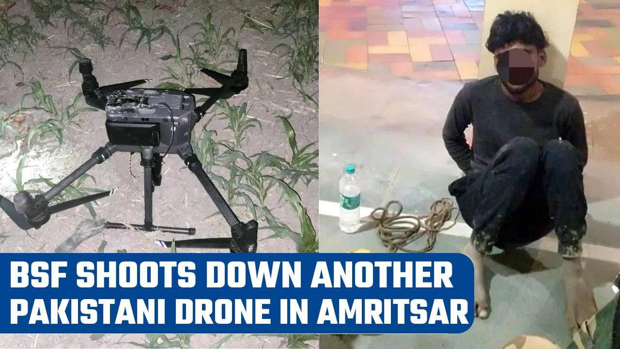 Pakistani drone shot down by BSF in Amritsar; a suspected local smuggler arrested | Oneindia News