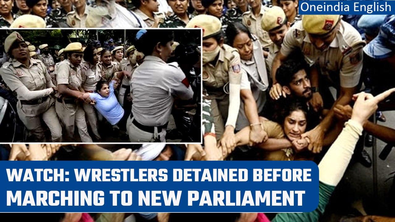 Wrestlers' Protest: Delhi police dismantle tents of protesters; detain top wrestlers | Oneindia News