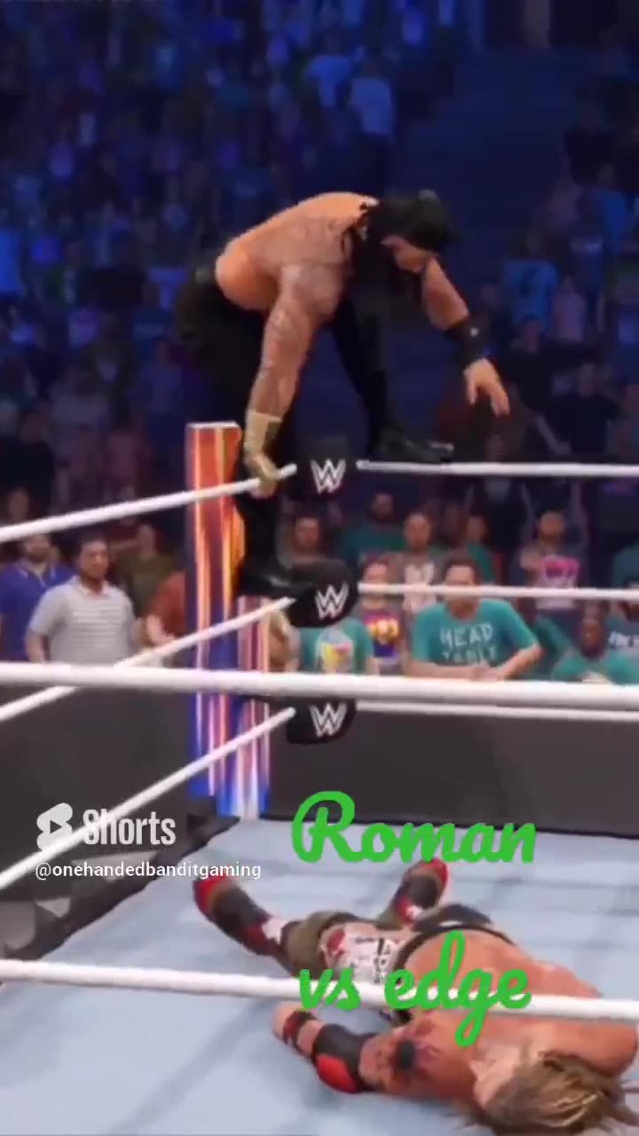 WWE ROMAN REIGNS VS EDGE GAMEPLAY #wwe #ps4 #edge # romanreigns #wrestling
