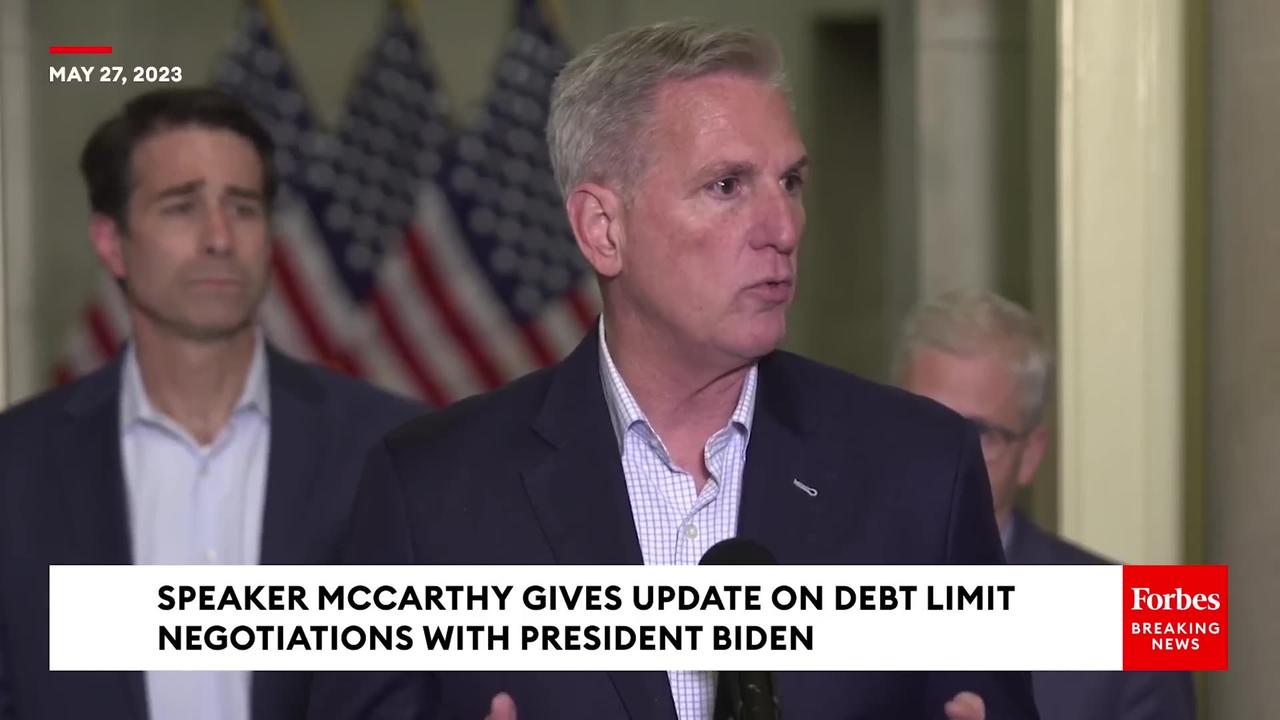 BREAKING NEWS: McCarthy Announces Tentative Debt Limit Agreement With Biden, Wednesday Vote In House