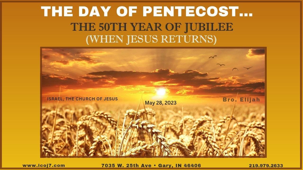 THE DAY OF PENTECOST... THE 50TH YEAR OF JUBILEE One News Page VIDEO