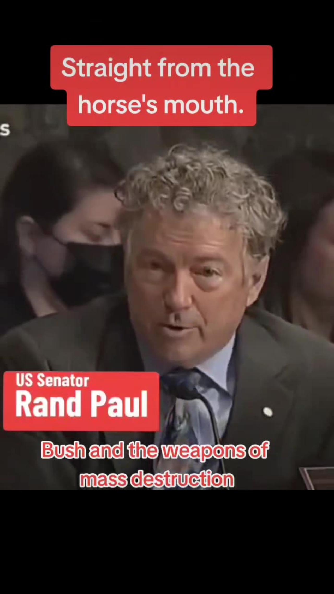 Senator Paul exposes some truth.
