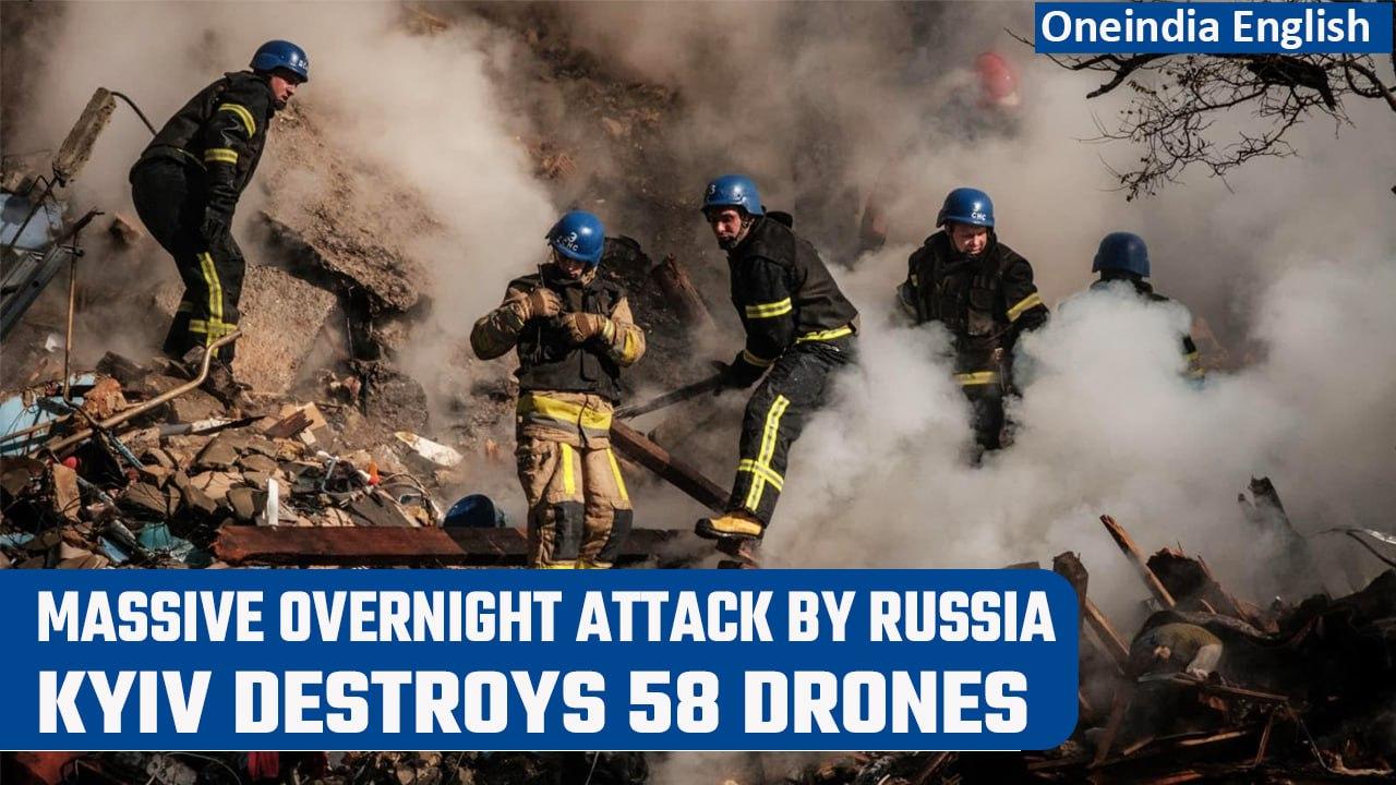 Russia-Ukraine war: Russia launches biggest drone attack yet on Kyiv since invasion | Oneindia News