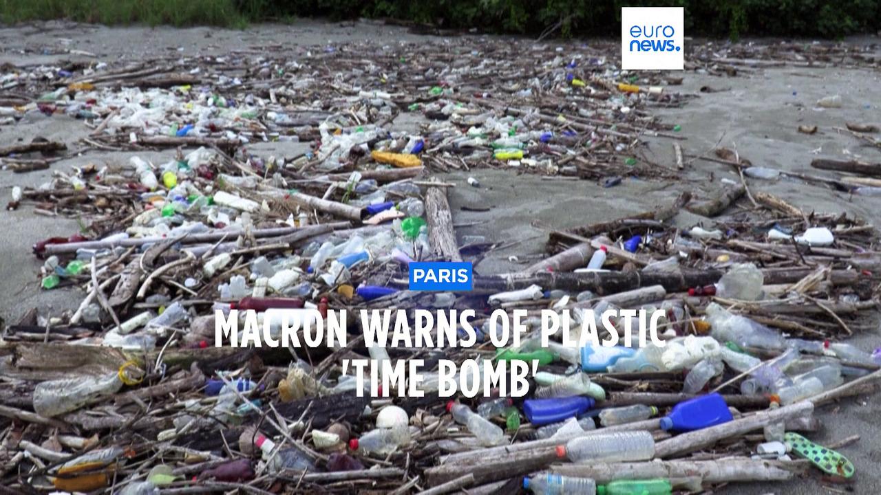 Plastic pollution is a 'time bomb' warns France's President Macron