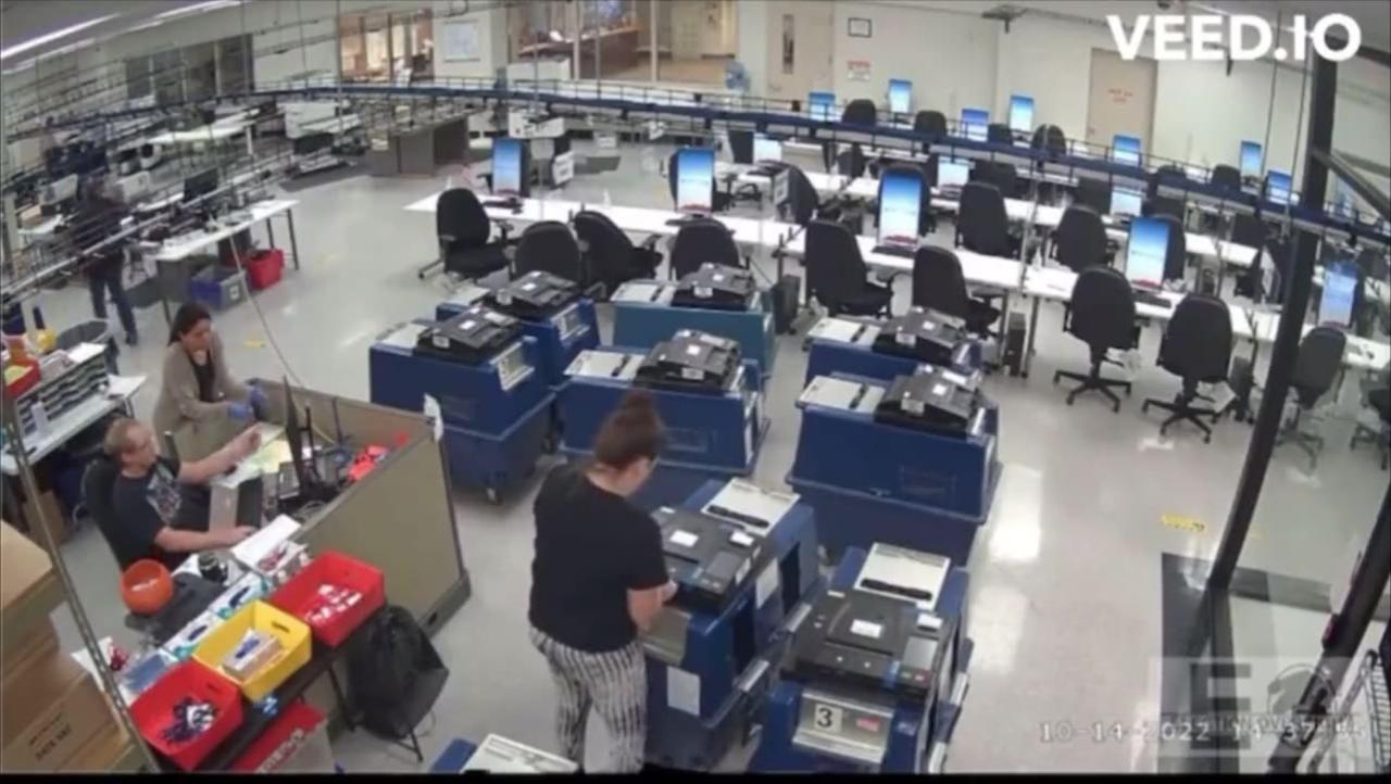 New video shows gloved Maricopa election official fortifying the election
