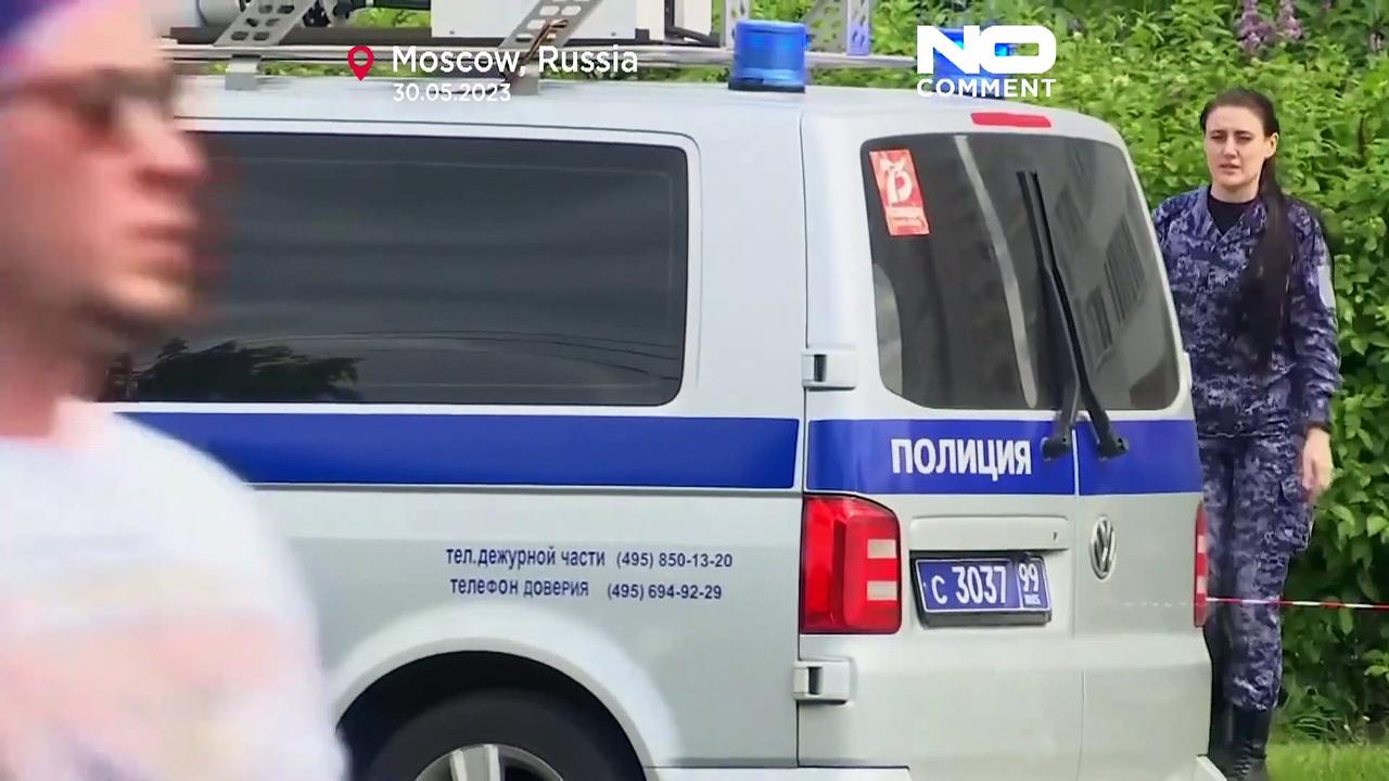 Watch: rare drone attack on Moscow