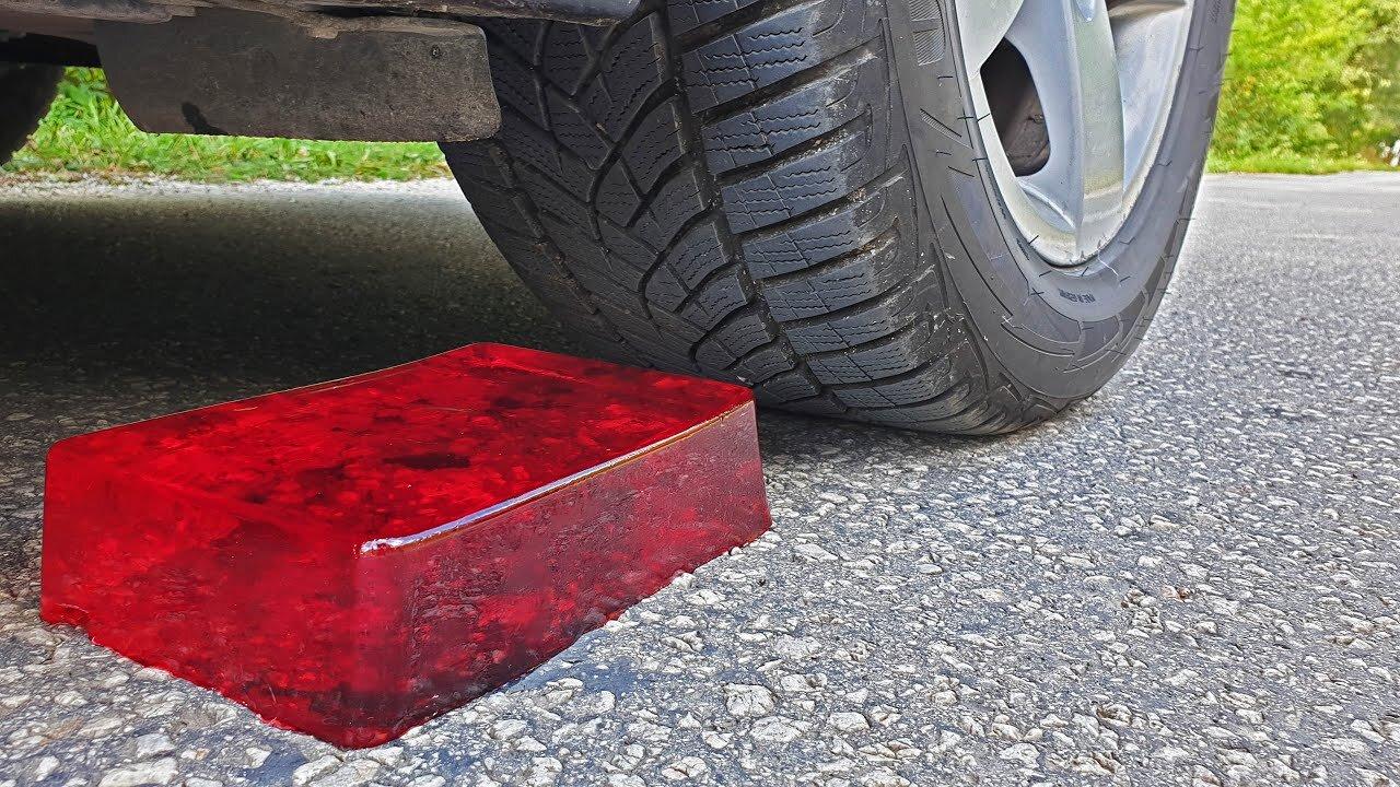 Experiment Car vs Jelly | Crushing Crunchy & - One News Page VIDEO