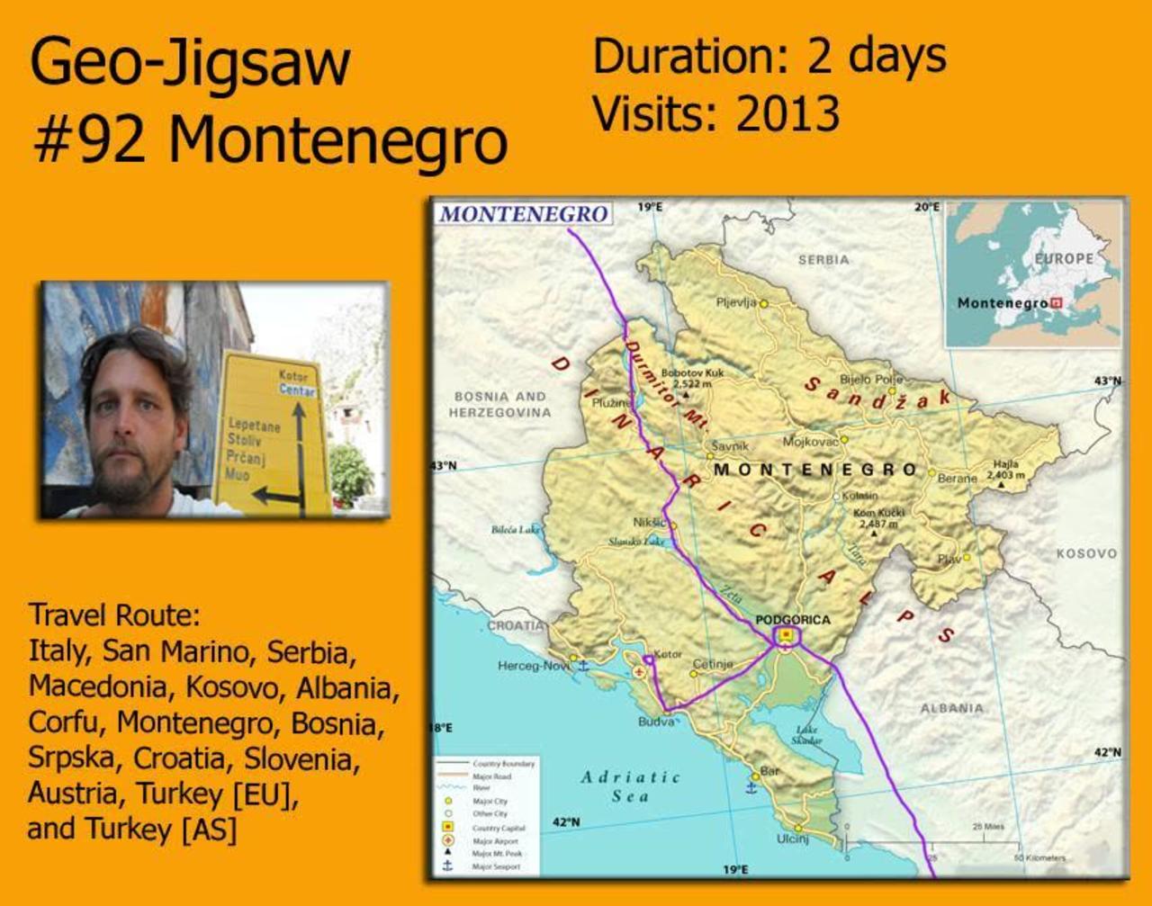 Geo-Jigsaw: #92 Montenegro