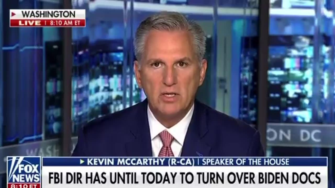 McCarthy Threatens To Hold FBI Director Wray In Contempt Of Congress