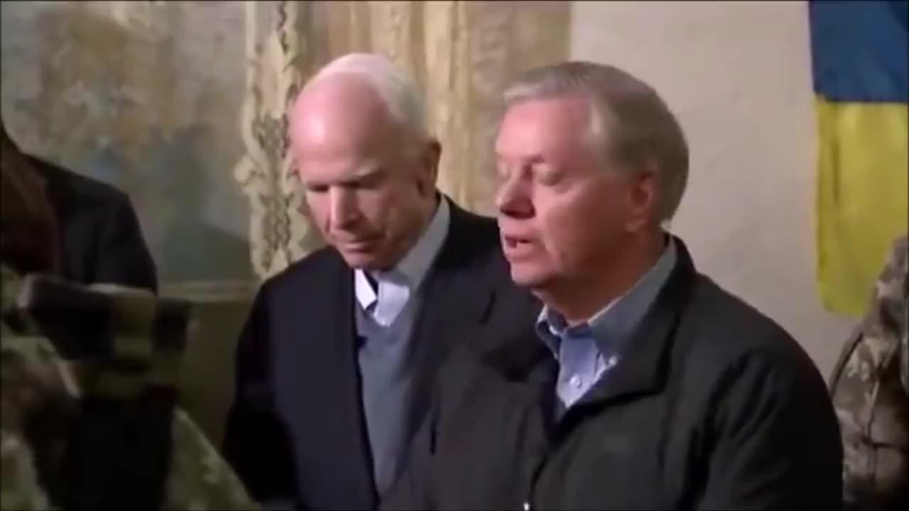 Lindsey Graham 2017 - President Porshenko, McCain, & Ukrainian Marines Instigating Tensions with Russia