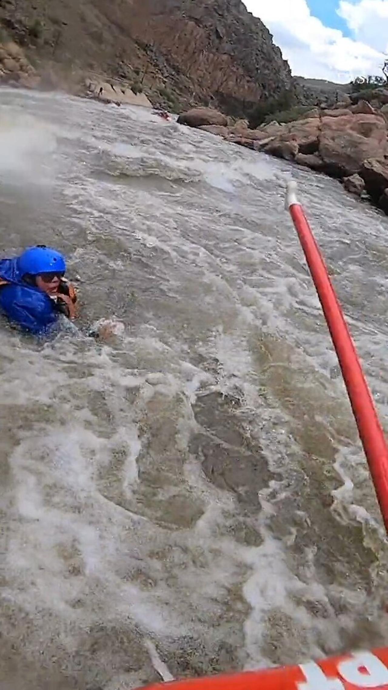 RAPIDS RESCUE: A woman was rescued after she fell into fast-moving rapids while whitewater