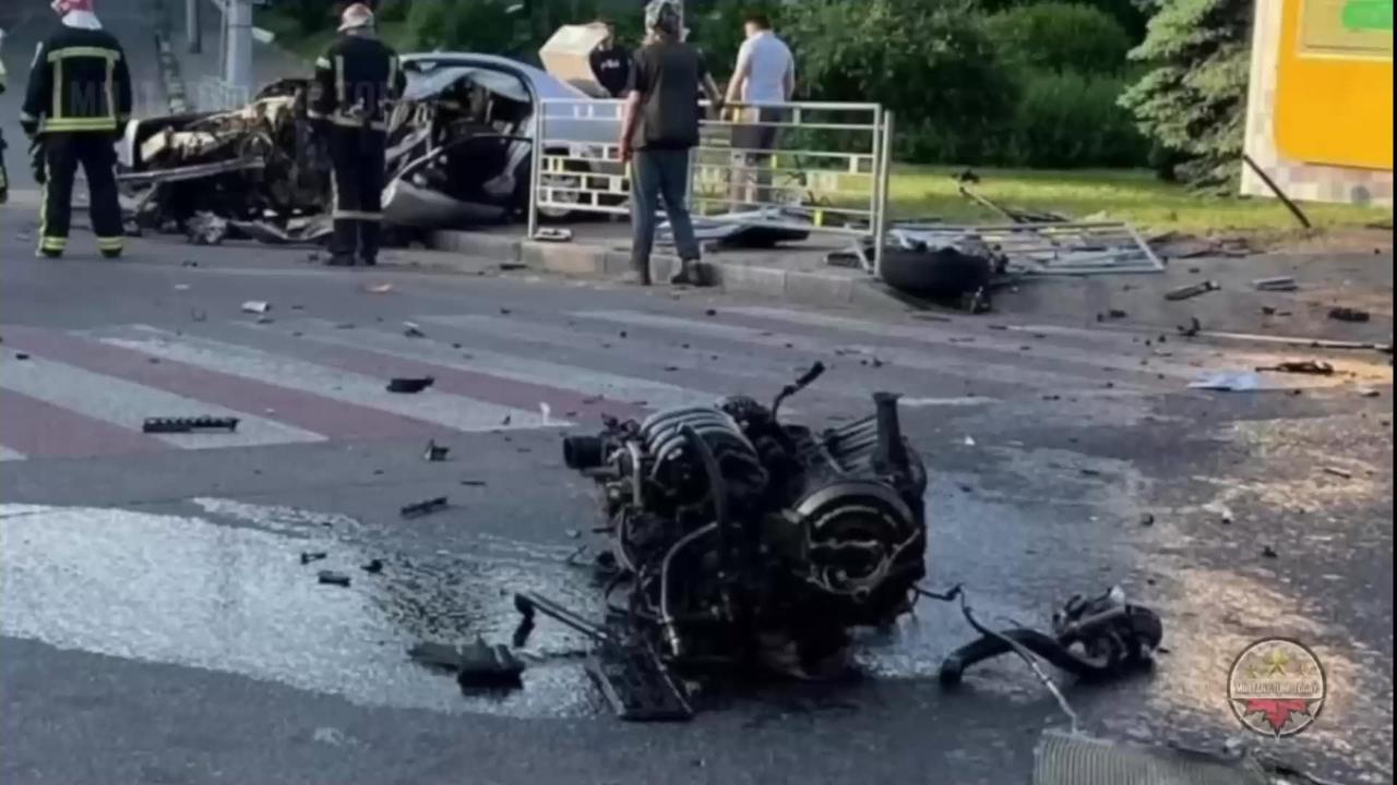 Aftermath of Russian major attack on Kiev Zhuliany airport, where NATO supplies stored