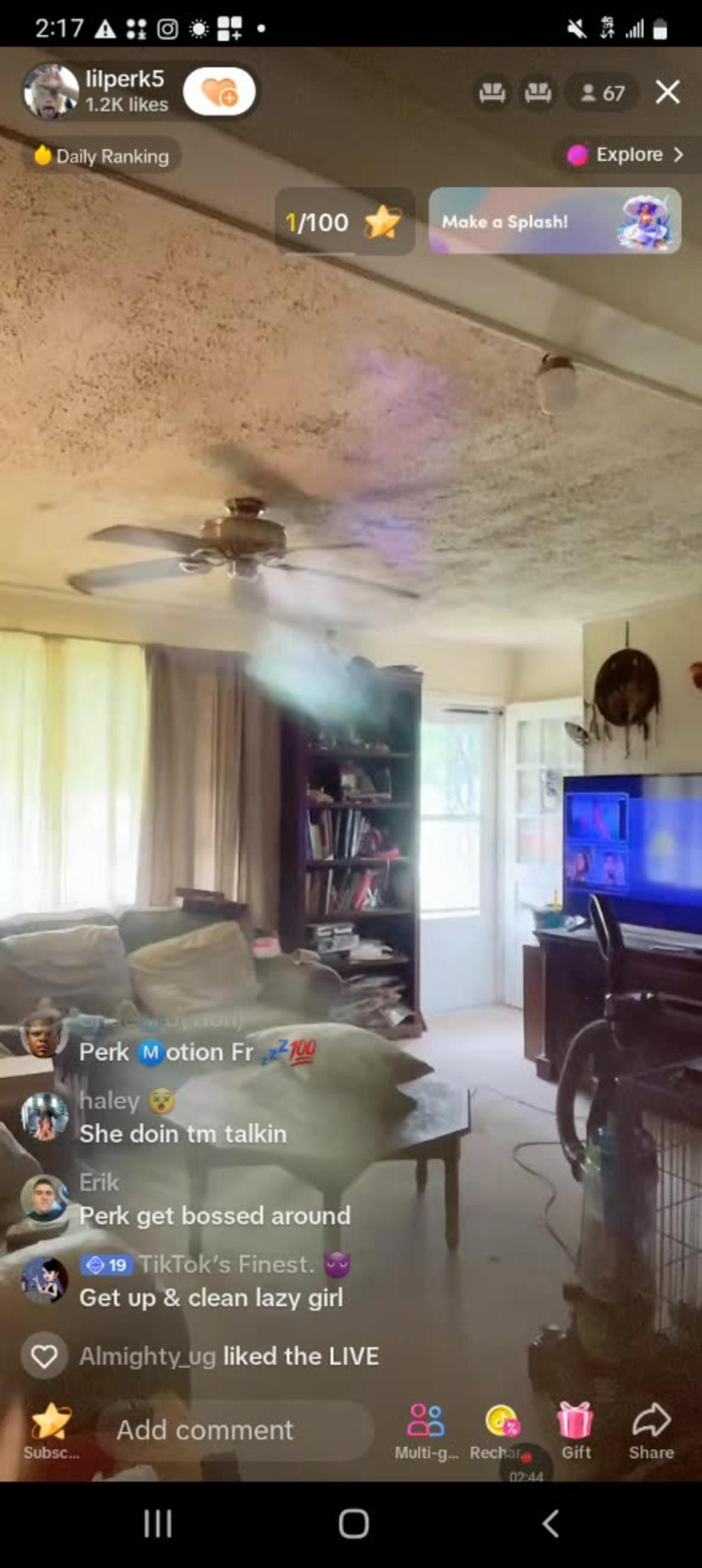 lilperk tiktok live 5/30/23