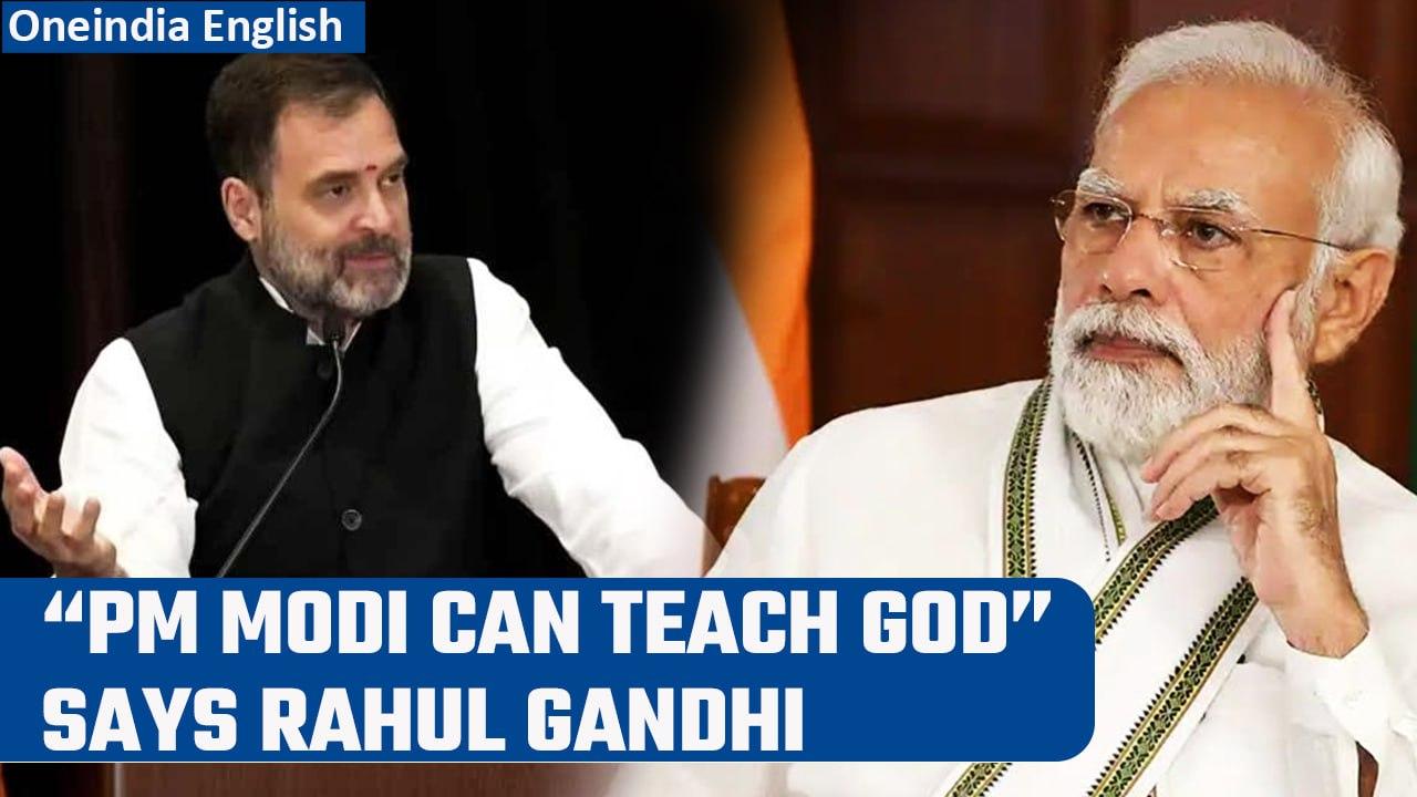 Rahul Gandhi says “PM Modi can explain God how universe work” during US speech | Oneindia News