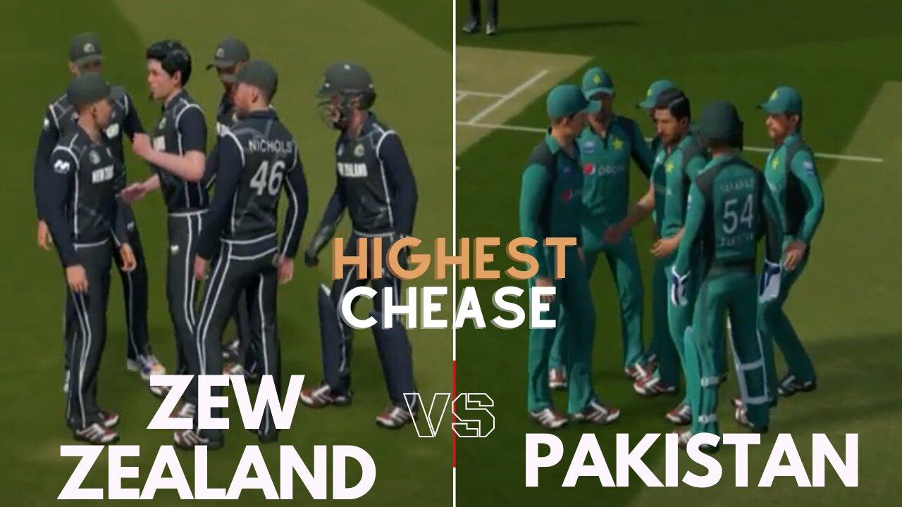 Pakistan vs New Zealand T20 Match | Highest Cheas | Cricket 19 Gameplay