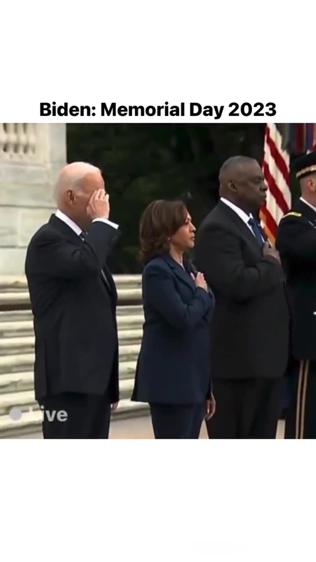 Joe Biden On Memorial Day: Confusion, Yawning - One News Page VIDEO