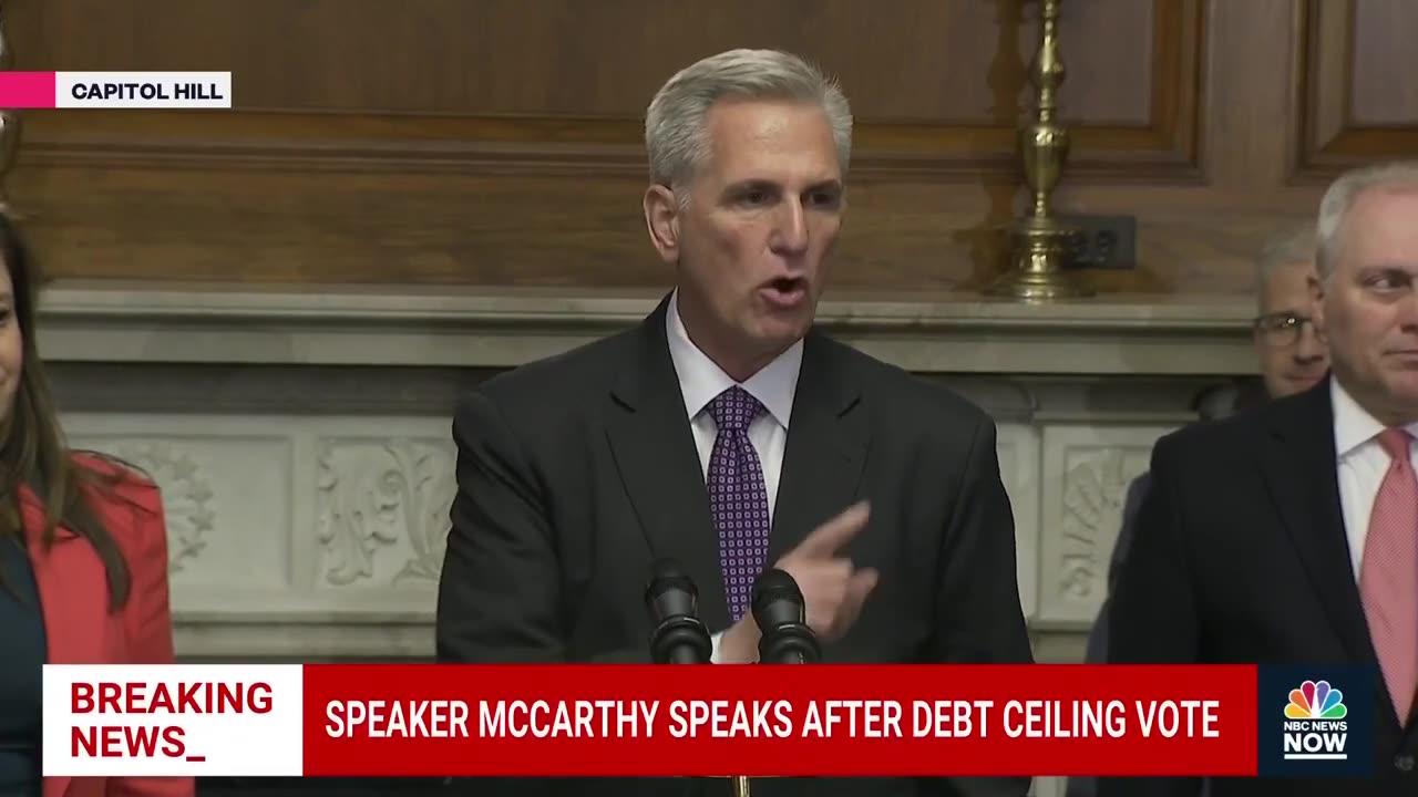 McCarthy speaks after House passes debt ceiling bill