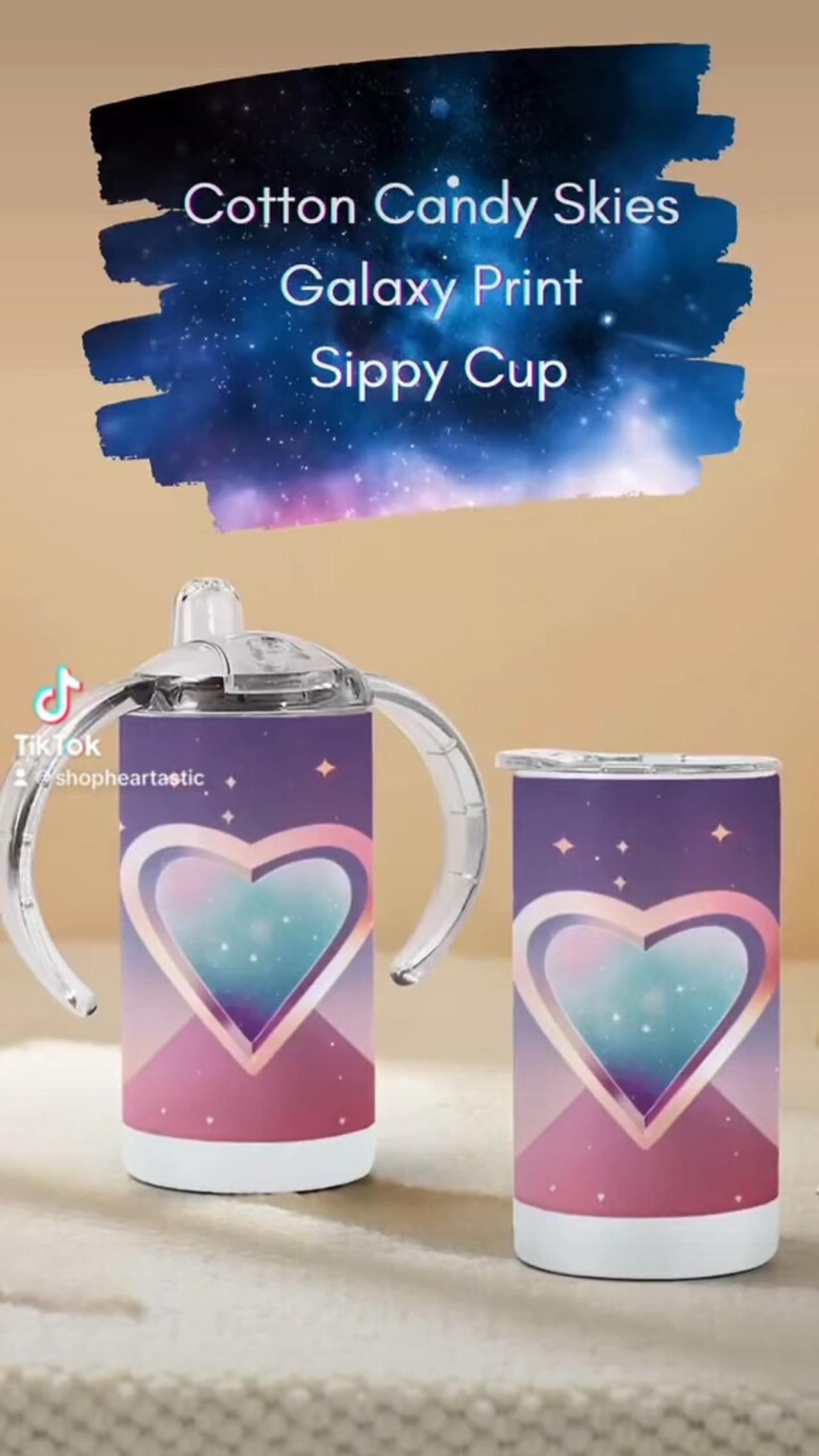 🌌 Cotton Candy Skies Galaxy Sippy cup 🍭