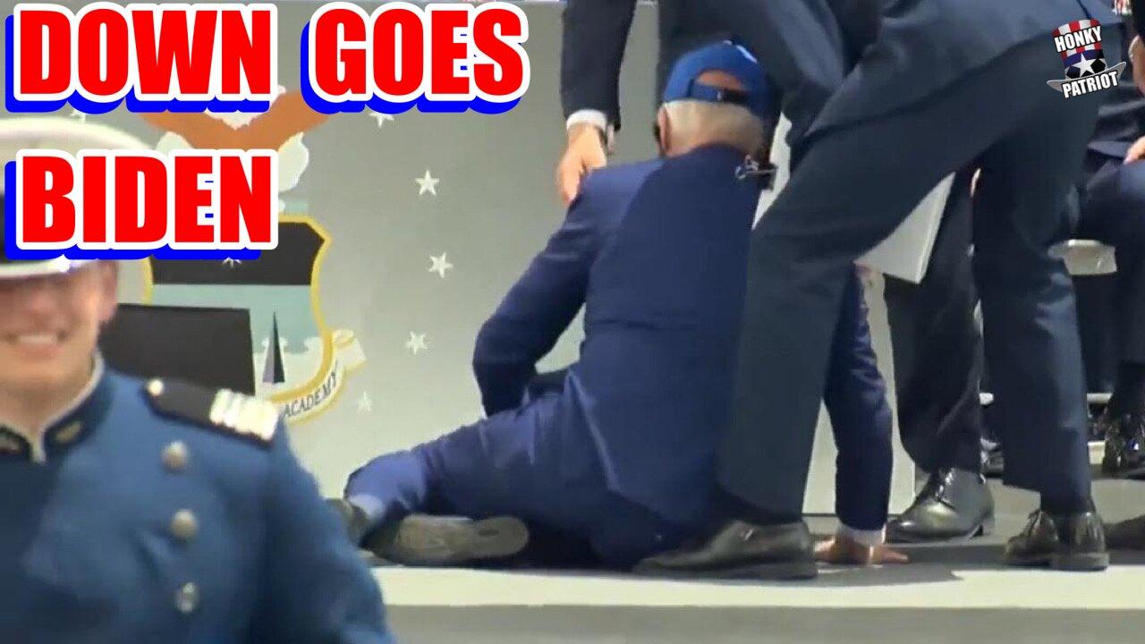 Joe Biden Falls Onstage At Air Force Graduation - One News Page VIDEO