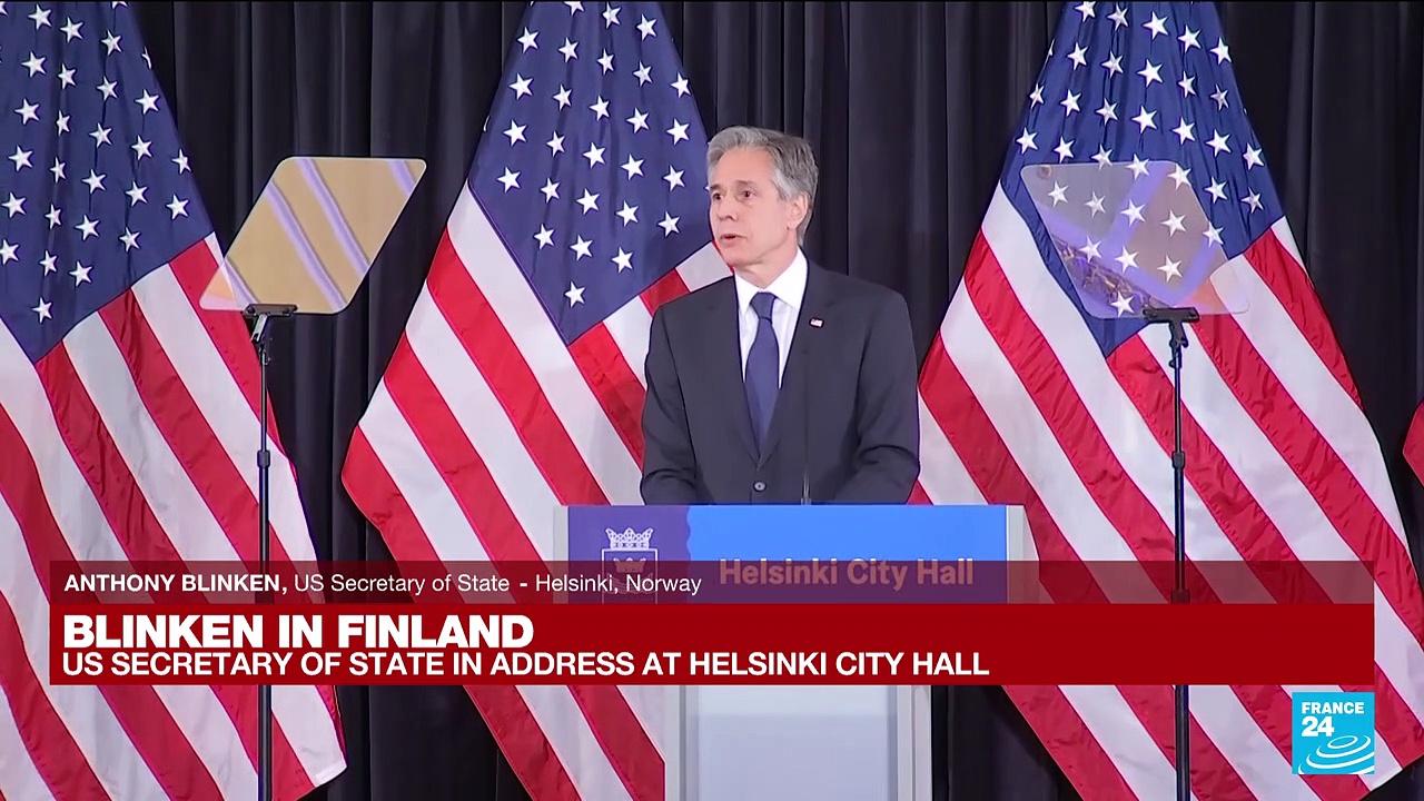 REPLAY: Blinken in Finland says strong Ukraine a prerequisite for 'real peace'