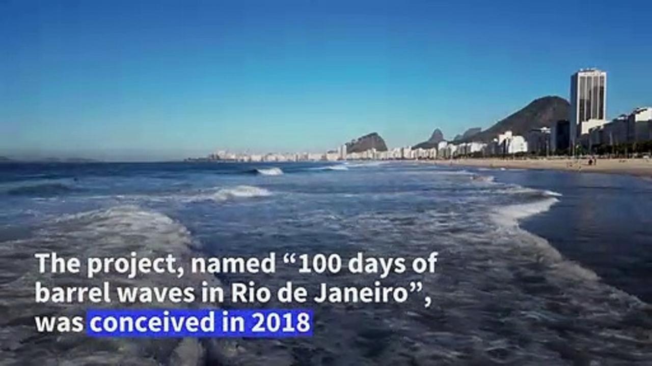 Rio surfer challenging himself to 100 days of riding barrel waves