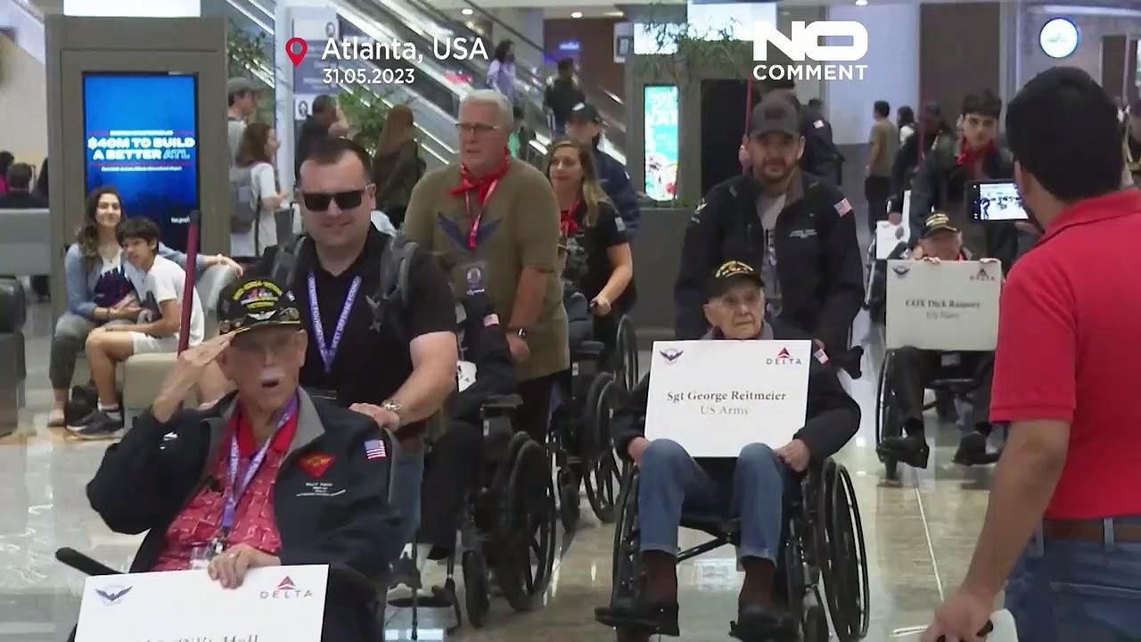 WATCH: World War II veterans depart for annual commemoration ceremony