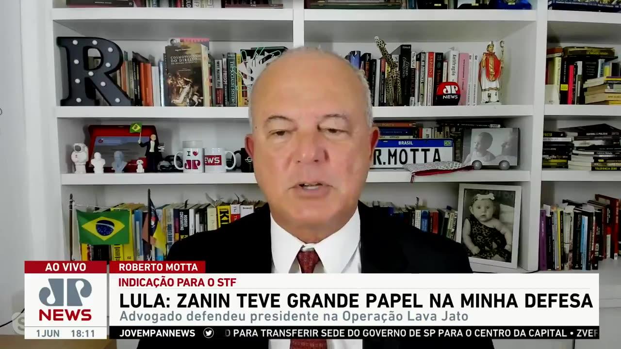 Lula: Zanin teve grande papel na minha defesa