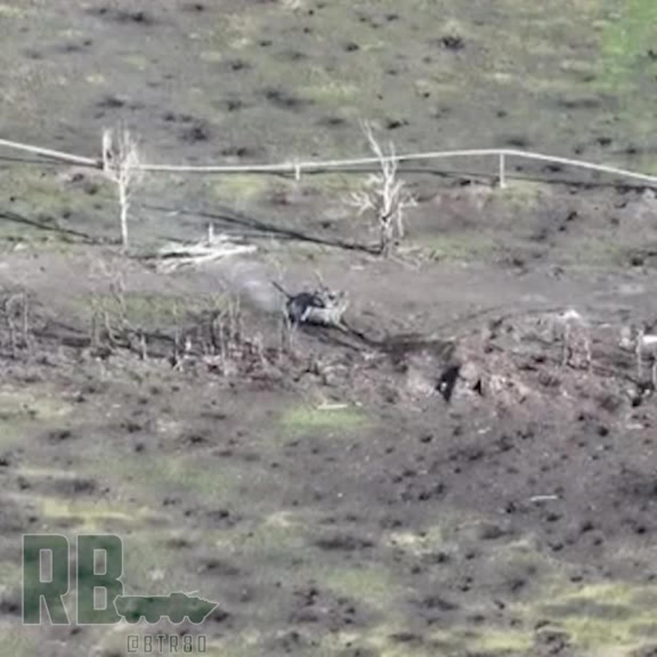 The Russian tank T-72B3 withstood all the hits of the Ukrainian "Stugna"