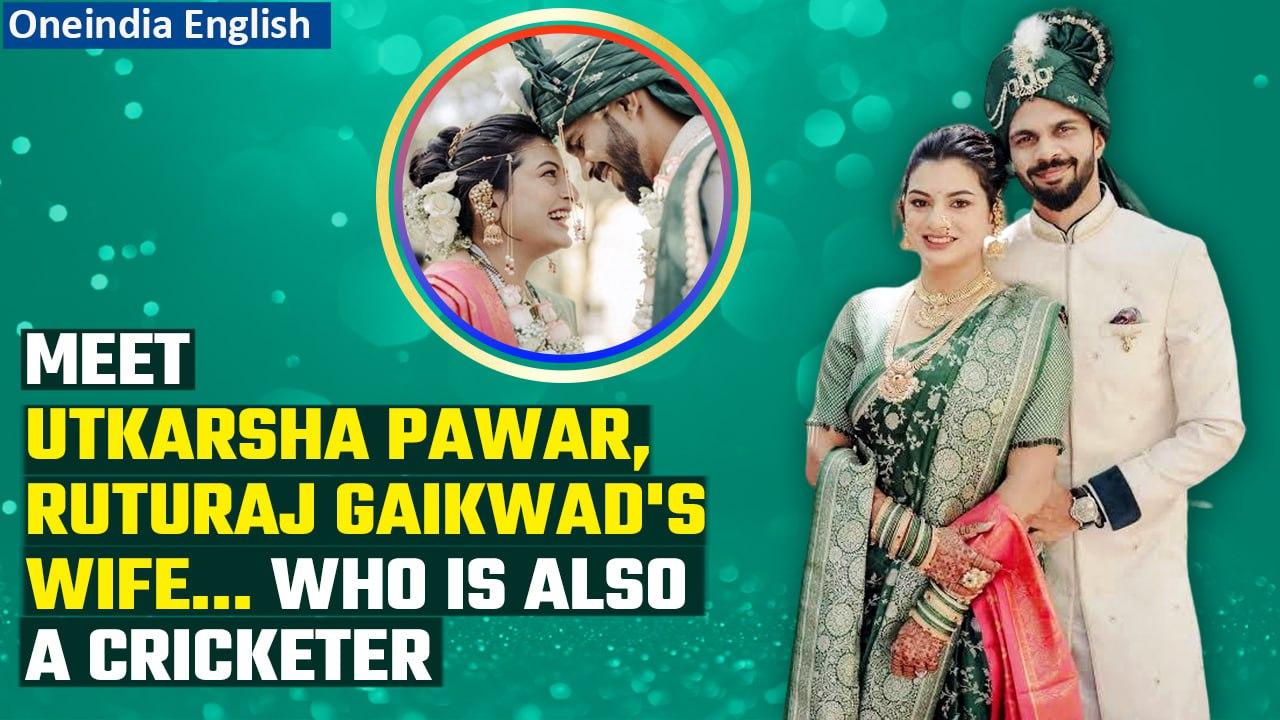CSK Star batter Ruturaj Gaikwad Marries Utkarsha Pawar in a dreamy wedding | Oneindia News