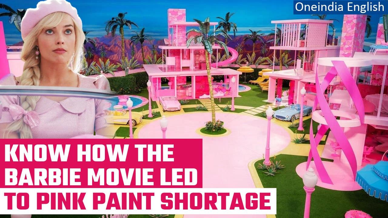 Report: Barbie movie set used so much pink paint it caused an international shortage | Oneindia News