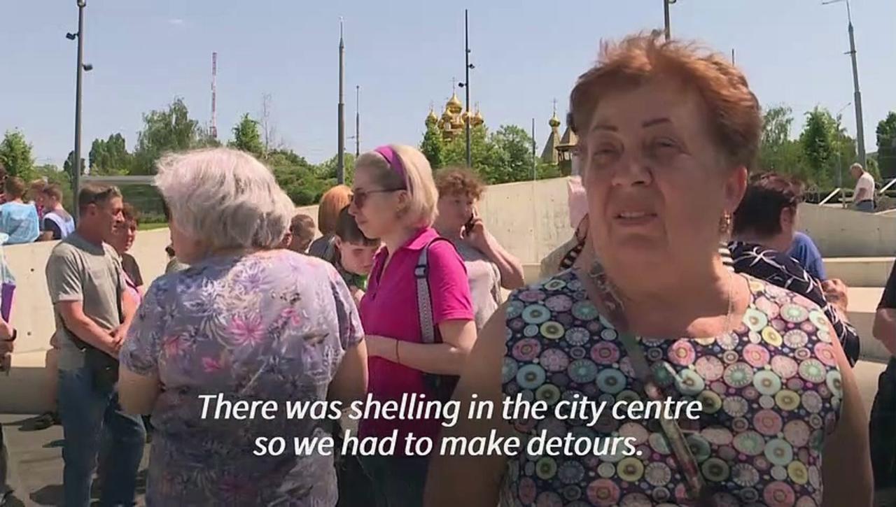 Thousands seek shelter in accommodation centres after shelling near Ukraine border