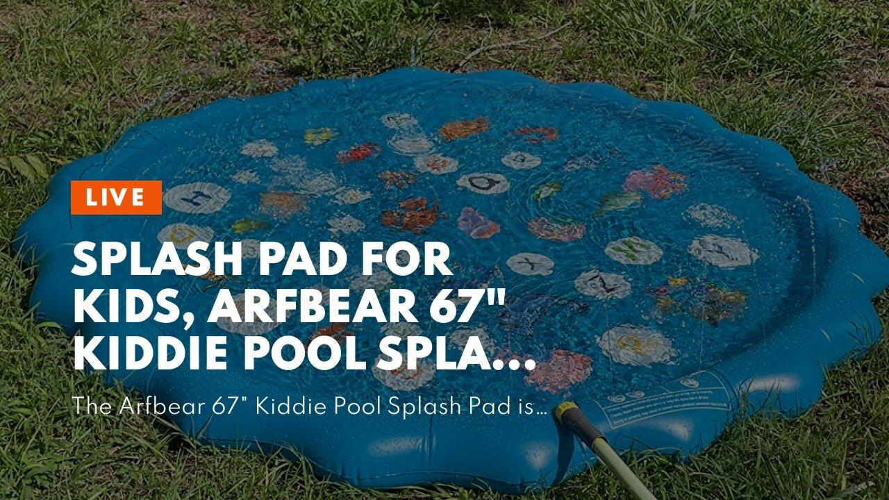 Splash pad for Kids, Arfbear 67" Kiddie One News Page VIDEO