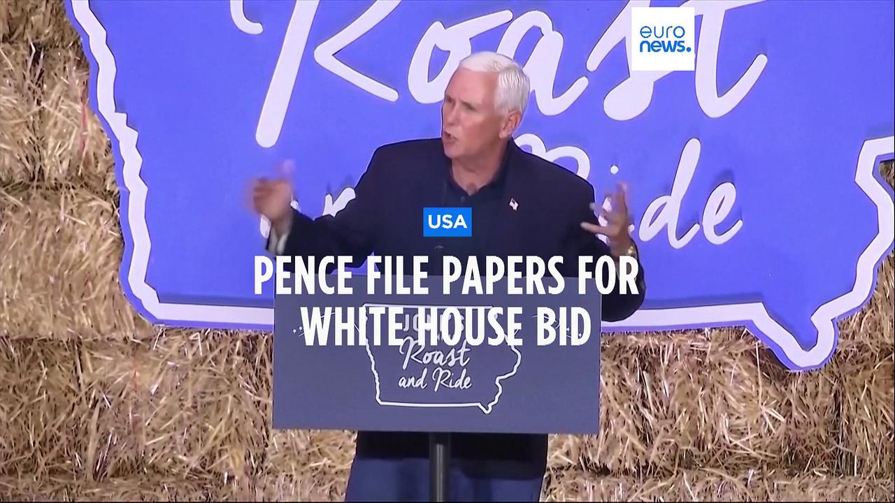 Former US Vice President Mike Pence submits papers to launch 2024 presidential bid