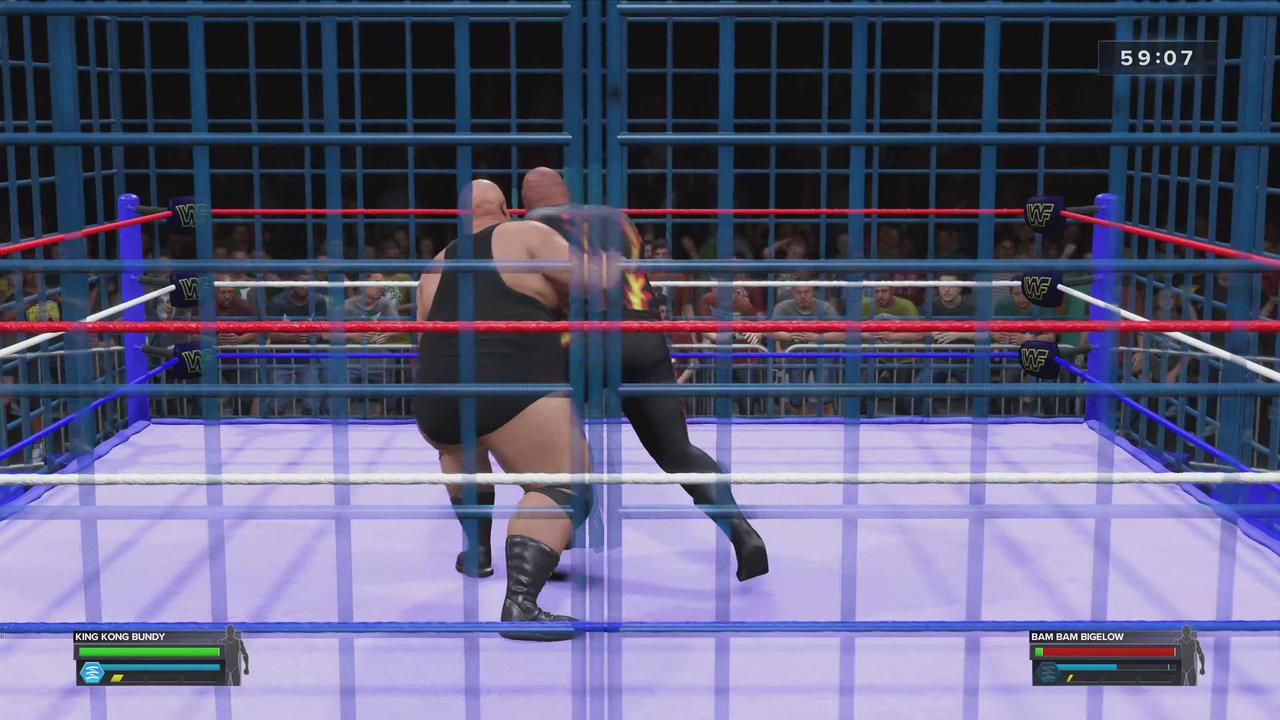 MATCH 95 KING KONG BUNDY VS BAM BAM BIGELOW WITH COMMENTARY