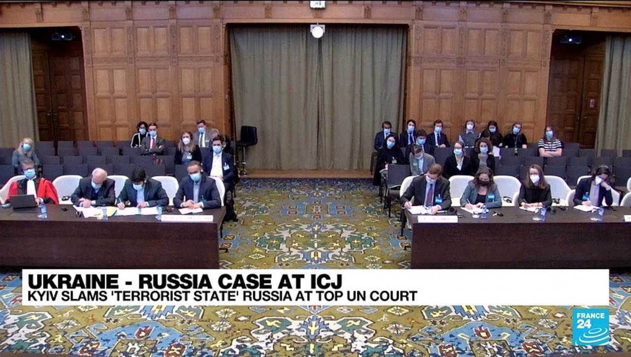 Ukraine denounces Russia as 'terrorist state' at World Court hearing
