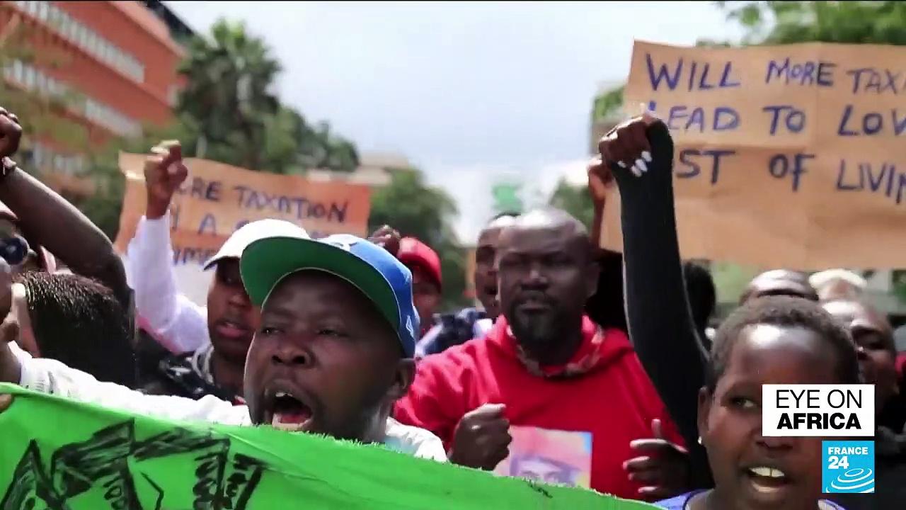 Police Protesters Clash Over Kenya Finance Bill One News Page Video