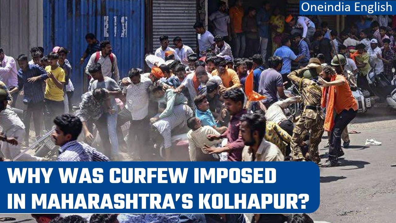Kolhapur: Curfew imposed after clashes broke out over social media | Oneindia News
