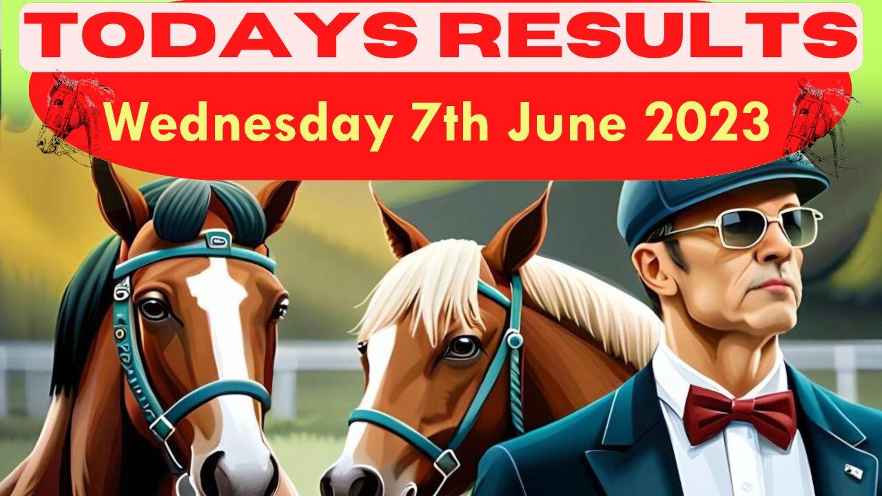 Horse Race Result: Wednesday 7th June 2023.Exciting race update! 🏁🐎Stay tuned - thrilling outcome!❤️