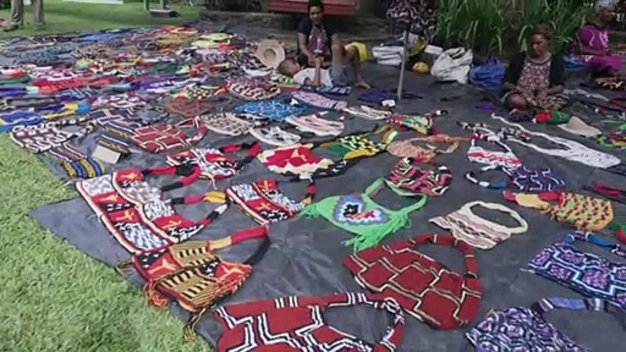 Papua New Guinea women weave their way to a living