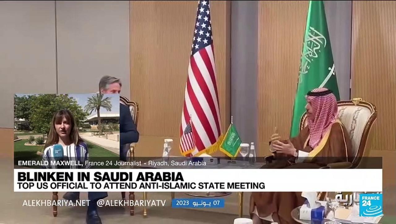 Blinken in Saudi Arabia: Top US official to attend anti-Islamic State group meeting