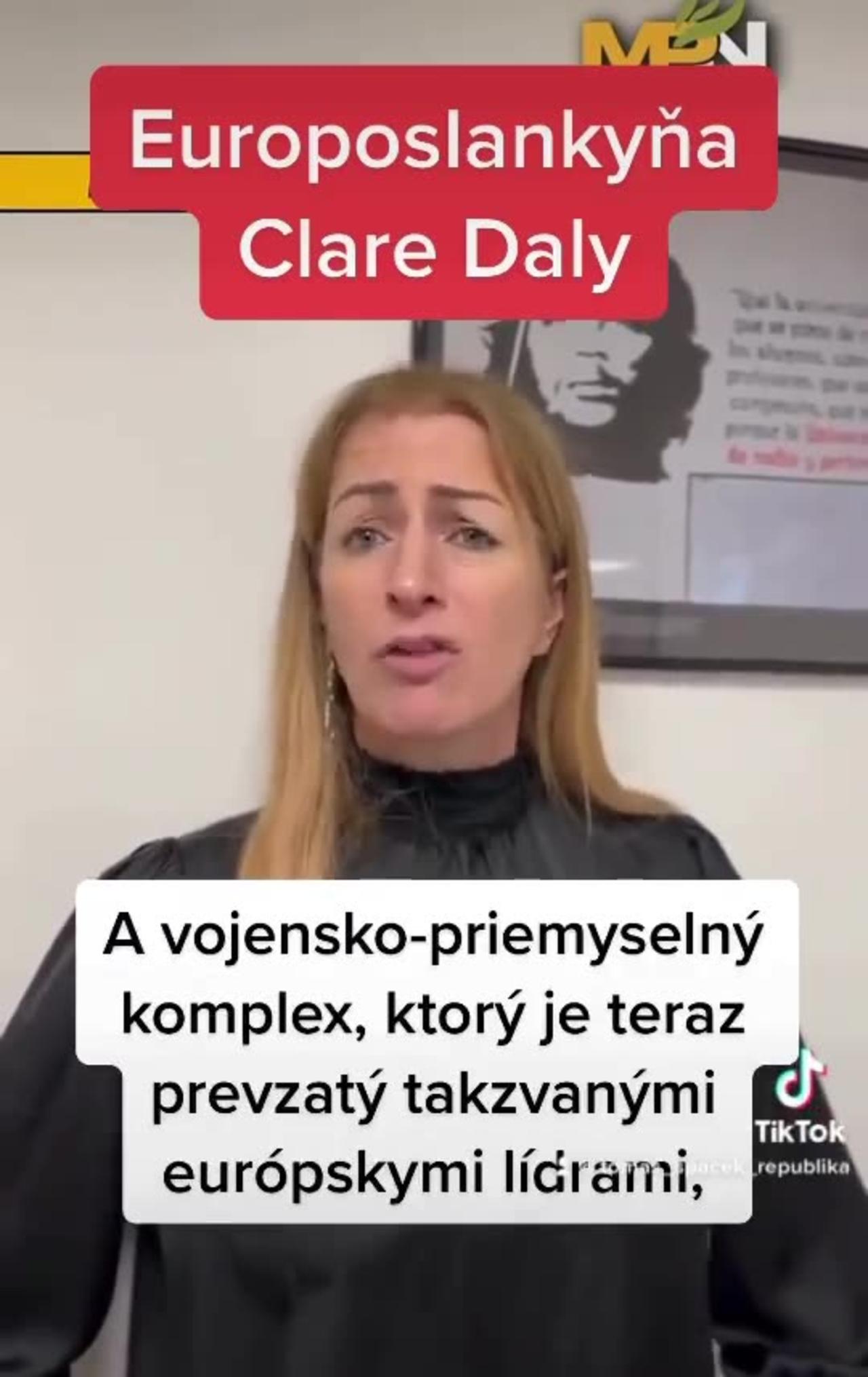 Irská europoslankyně Clare Daly o pozadí ukrajinské války