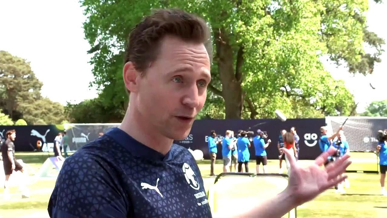 Tom Hiddleston describes his nerves ahead of Soccer Aid
