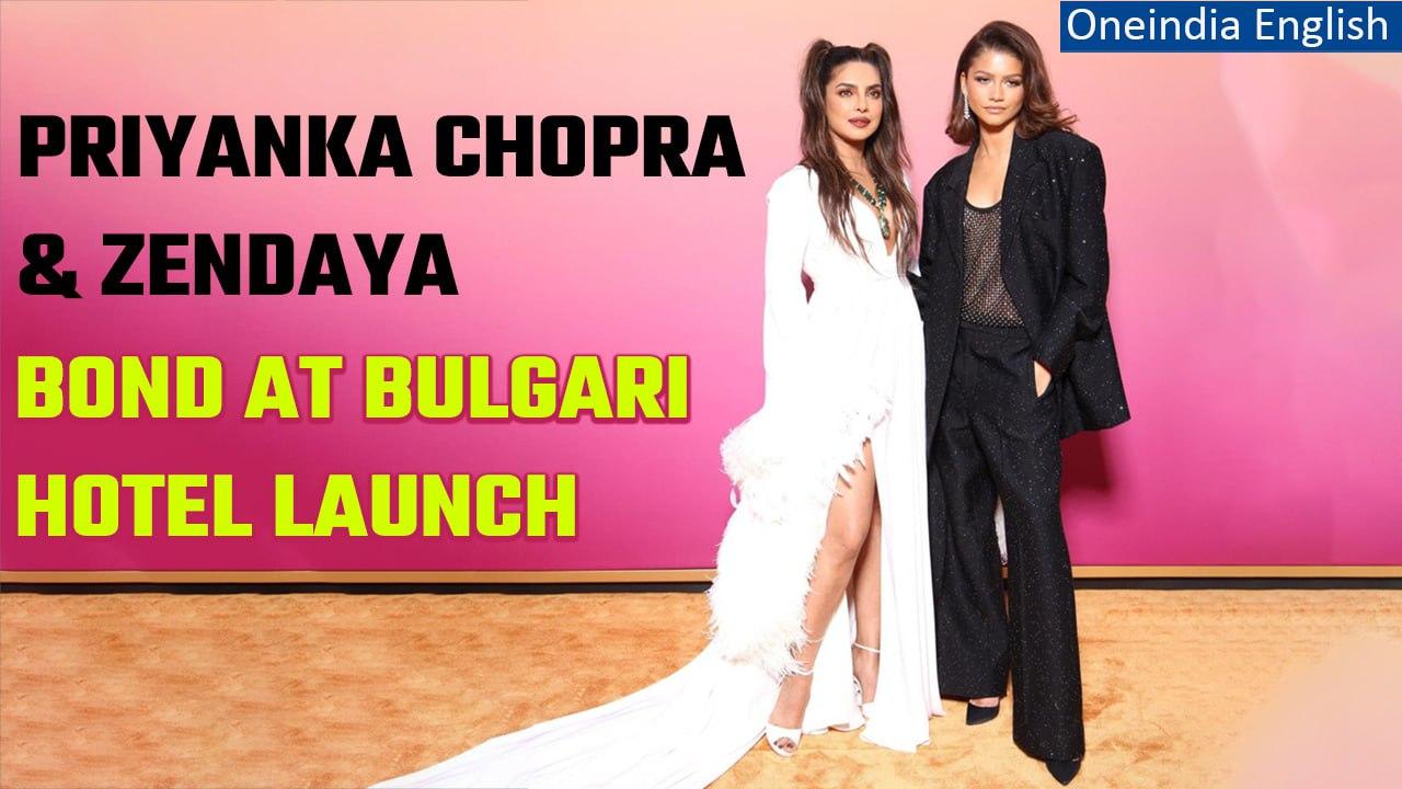 Bulgari hotel launch in Rome: Priyanka Chopra and Zendaya pose for the fans | Oneindia News