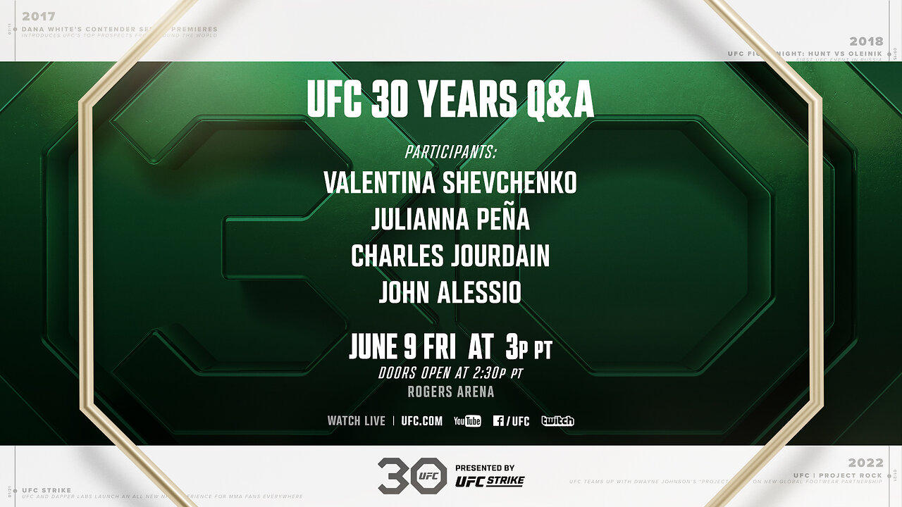 UFC 30th Anniversary Q&A w/ Valentina Shevchenko, Charles Jourdain & More!